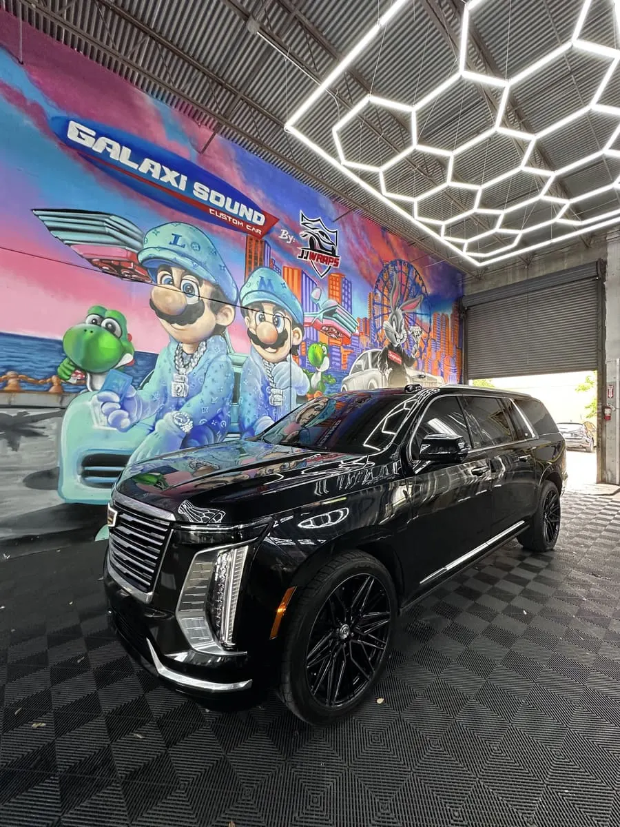After: Cadillac Escalade ceramic window tinting Miami